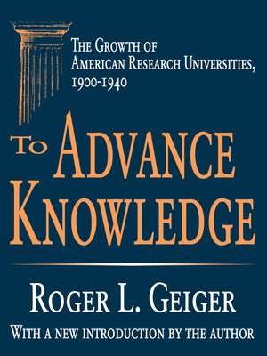cover image of To Advance Knowledge
